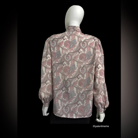 ALFRED DUNNER WOMENS FLORAL PAISLEY BLOUSE TOP - Picture 2 of 5